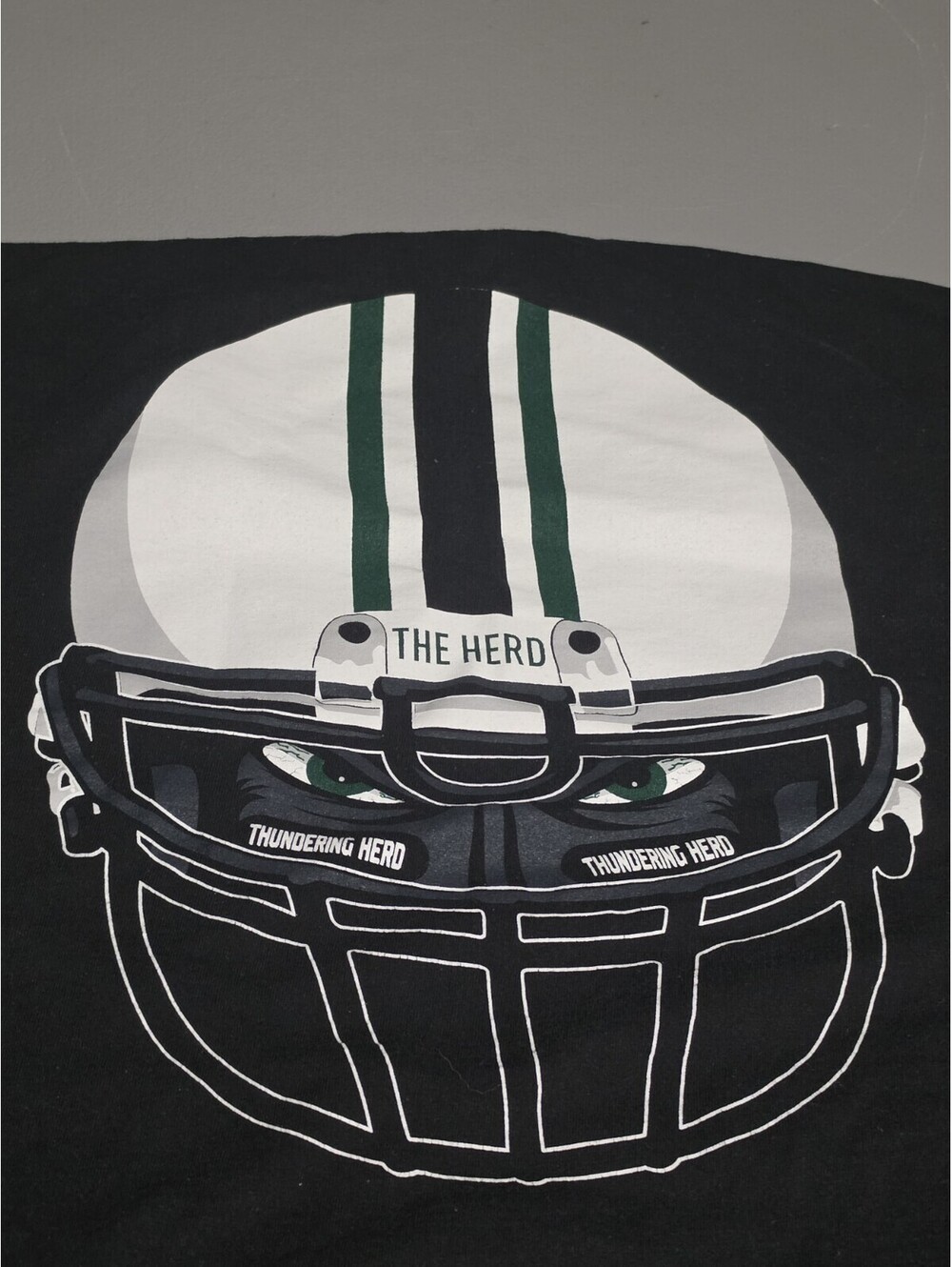 Adidas Marshall University Thundering Herd Football Long Sleeve Shirt XL Black